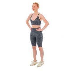 Damski zestaw sportowy Xtreme - krótkie legginsy + biustonosz sportowy -Antracyt. Szare legginsy damskie XTREME SOCKSWEAR, s, bez wzorów, z materiału. Za 177.72 zł.