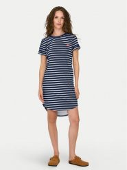 JDY Sukienka codzienna New Ivy 15298074 Granatowy Regular Fit. Niebieskie sukienki damskie JDY, bez wzorów, z syntetyku, bez ramiączek. Za 69.99 zł.