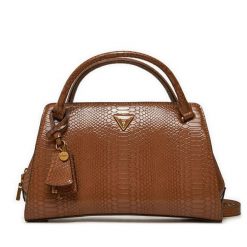 Torebka Guess. Brązowe torebki klasyczne damskie Guess, bez dodatków. Za 399.99 zł.