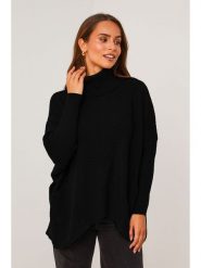 Soft Cashmere Golf w kolorze czarnym rozmiar: 38/40. Czarne golfy damskie Soft Cashmere, bez wzorów, z kaszmiru, bez ramiączek. Za 219.08 zł.