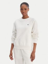 Lacoste Bluza SF5270 Écru Regular Fit. Bluzy damskie Lacoste, bez wzorów, z bawełny, bez kaptura. Za 549.99 zł.