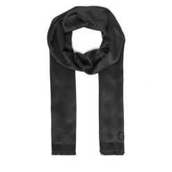 Szal Guess. Czarne szaliki damskie Guess, z aplikacjami. Za 259.99 zł.