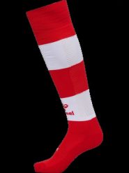 Hummel skarpety piłkarskie hmlESSENTIAL pasy - TRUE RED/WHITE. Białe skarpetki damskie Hummel, bez wzorów, z bawełny. Za 79.19 zł.
