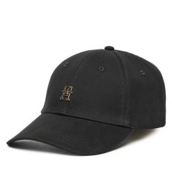 Czapka z daszkiem Tommy Hilfiger. Czarne czapki z daszkiem damskie Tommy Hilfiger, bez wzorów. Za 149.99 zł.