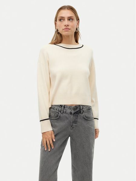 Vero Moda Sweter Saba 10318077 Écru Regular Fit. Swetry klasyczne damskie Vero Moda, xl, z syntetyku, bez kołnierzyka. Za 109.99 zł.
