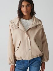 OPUS Kurtka przejściowa w kolorze beżowym rozmiar: 38. Brązowe kurtki damskie Opus, bez wzorów, bez kaptura. Za 304.99 zł.