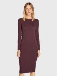 Brave Soul Sukienka codzienna LDRJ-149ELLA Fioletowy Slim Fit. Fioletowe sukienki damskie Brave Soul, bez wzorów, z bawełny, bez ramiączek. Za 169.99 zł.