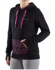 Bluza turystyczna damska Viking Laxa Bamboo z kapturem. Czarne bluzy damskie Viking, l, bez wzorów, z bawełny, z kapturem. Za 159.90 zł.