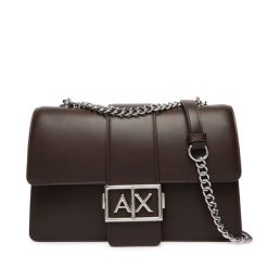 Torebka Armani Exchange. Brązowe torebki wieczorowe damskie Armani Exchange, bez wzorów, bez dodatków. Za 679.99 zł.