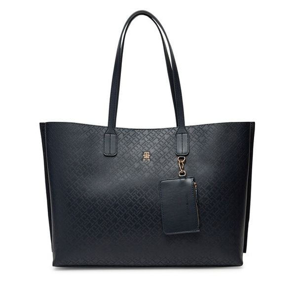 Torebka Tommy Hilfiger. Niebieskie shopper bag Tommy Hilfiger, bez dodatków. Za 469.99 zł.