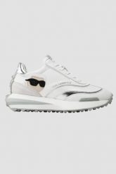 KARL LAGERFELD Białe buty Zone Ikon Lo Runner. Białe obuwie sportowe damskie KARL LAGERFELD, ze skóry, bez zapięcia. W wyprzedaży za 619.99 zł.