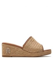 Tommy Hilfiger Espadryle Th Rope Wedge Sandal FW0FW07927 Beżowy. Brązowe espadryle damskie Tommy Hilfiger, bez wzorów, z materiału, bez obcasa. Za 359.99 zł.