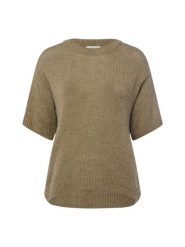 More & More Damska koszulka z dzianiny Kobiety Sztuczne włókno zielony marmurkowy, 44. Zielone koszulki damskie More & More, bez wzorów, z dzianiny, bez kołnierzyka, bez ramiączek. Za 339.95 zł.