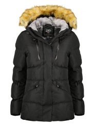 Canadian Peak Kurtka zimowa "Crowneak" w kolorze czarnym rozmiar: L. Czarne kurtki damskie Canadian Peak, na zimę, l, z aplikacjami, z puchu, bez kaptura. Za 230.53 zł.