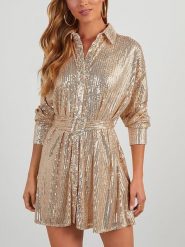 LA Angels Sukienka w kolorze złotym rozmiar: M. Żółte sukienki damskie LA Angels, bez wzorów, z tkaniny, bez ramiączek. Za 173.99 zł.