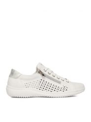 Remonte Sneakersy CEO-D1E08-80 Biały. Białe obuwie sportowe damskie Remonte, ze skóry, bez zapięcia. Za 389.99 zł.