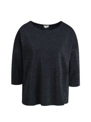 Milano Italy Koszulka w kolorze granatowym rozmiar: L. Niebieskie bluzki damskie Milano Italy, l, bez wzorów, bez kołnierzyka, bez ramiączek. Za 126.99 zł.