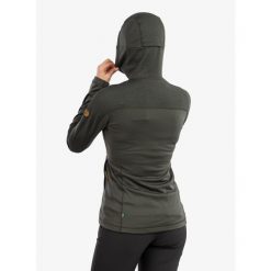 Bluza trekkingowa damska Fjallraven Abisko Trail Fleece. Zielone bluzy damskie Fjällräven, s, bez wzorów, bez kaptura. W wyprzedaży za 659.20 zł.