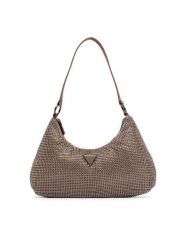 Guess Torebka Jewels HWEG22 48720 Beżowy ciemny. Brązowe torebki klasyczne damskie Guess, z materiału, bez dodatków. Za 544.99 zł.
