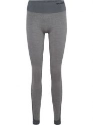 Damskie legginsy bezszwowe z wysokim stanem Hummel Mt Shine. Szare legginsy damskie Hummel, m, bez wzorów, z materiału. Za 169.95 zł.