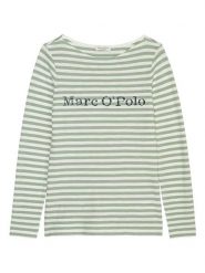 Marc O´Polo Koszulka w kolorze zielono-kremowym rozmiar: M. Brązowe bluzki damskie m, bez wzorów, z bawełny, bez kołnierzyka, bez ramiączek. Za 127.35 zł.