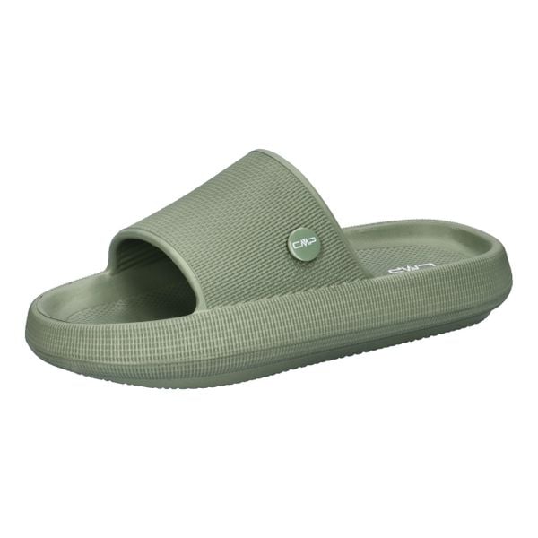 Klapki sportowe damskie CMP Ruby Slipper wygodne zielone. Czarne klapki damskie CMP, bez wzorów, z syntetyku, bez obcasa, bez zapięcia. Za 85.00 zł.