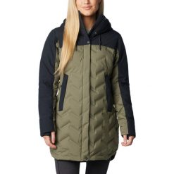 Płaszcz puchowy damski Columbia Mountain Croo III Mid Down. Zielone płaszcze damskie Columbia, xs, bez wzorów, z puchu, bez kaptura. Za 999.99 zł.