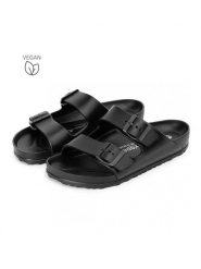 Avispas Klapki "Coachella" w kolorze czarnym rozmiar: 41. Czarne klapki damskie Avispas, bez wzorów, z otwartym noskiem, bez obcasa, bez zapięcia. Za 73.99 zł.