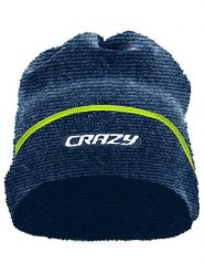 Crazy Czapka beanie "Link" w kolorze granatowym rozmiar: onesize. Niebieskie czapki damskie Crazy, bez wzorów, z materiału. Za 105.38 zł.