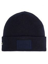 Lacoste Czapka RB9885 Granatowy. Niebieskie czapki damskie Lacoste, na zimę, bez wzorów, z bawełny. Za 239.99 zł.