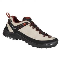 Buty trekkingowe damskie Salewa Wildfire Leather Gtx. Brązowe obuwie trekkingowe damskie Salewa, z materiału, bez zapięcia. Za 767.00 zł.