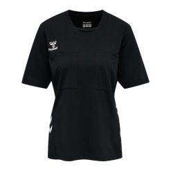 Koszulka do piłki ręcznej damska Hummel hml referee chevron. Czarne bluzki damskie Hummel, s, bez wzorów, sportowe, bez kołnierzyka, bez ramiączek. Za 191.00 zł.