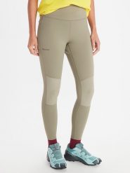 Marmot Legginsy funkcyjne "Haven Hybrid" w kolorze beżowym rozmiar: L. Brązowe legginsy damskie Marmot, l, bez wzorów, z materiału. Za 184.46 zł.