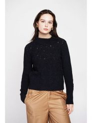 C& Jo Sweter w kolorze czarnym rozmiar: 36. Czarne swetry klasyczne damskie C& Jo, ze splotem, bez kołnierzyka. Za 121.99 zł.