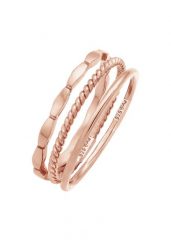 Elli Damska obrączka do łączenia Stacking Trio Basic Minimal ponadczasowa Bloger w srebrze 925 Sterling Silver Pierścionki 1 ct Damski. Szare pierścionki damskie Elli, srebrne. Za 263.99 zł.