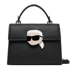 Torebka KARL LAGERFELD. Czarne torebki klasyczne damskie KARL LAGERFELD, bez dodatków. Za 799.99 zł.