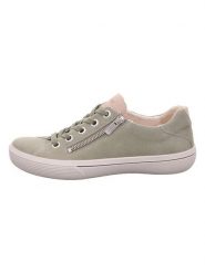 Legero Skórzane sneakersy "Fresh" w kolorze zielonym rozmiar: 42. Zielone obuwie sportowe damskie Legero, bez zapięcia. Za 236.05 zł.