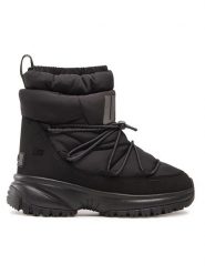 UGG Skórzane botki zimowe "Yose Puffer" w kolorze czarnym rozmiar: 38. Czarne botki damskie Ugg, na zimę, bez obcasa, bez zapięcia. Za 571.03 zł.
