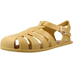 Sandały IGOR URA Żółty. Żółte sandały damskie IGOR, bez wzorów, z syntetyku, bez obcasa, bez zapięcia. Za 166.99 zł.