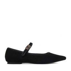 Baleriny MEXX. Czarne balerinki damskie Mexx, bez wzorów. Za 299.99 zł.