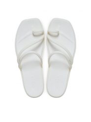 Crocs Japonki Miami Toe Loop Sandal 209862 Beżowy. Brązowe klapki damskie Crocs, bez wzorów, z tworzywa sztucznego, bez obcasa, bez zapięcia. Za 179.99 zł.