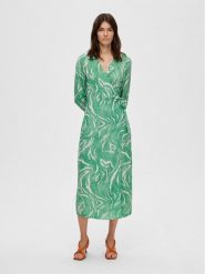 Selected Femme Sukienka codzienna 16089030 Zielony Regular Fit. Zielone sukienki damskie Selected Femme, bez wzorów, z wiskozy, bez ramiączek. Za 309.99 zł.