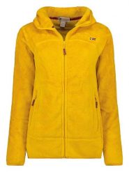 Geographical Norway Kurtka polarowa "Upalood" w kolorze musztardowym rozmiar: XXL. Brązowe kurtki damskie Geographical Norway, xxl, bez wzorów, z polaru, bez kaptura. Za 109.52 zł.