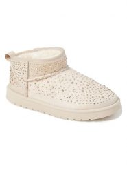 C'M Botki zimowe w kolorze beżowym rozmiar: 37. Brązowe botki damskie C'M, na zimę, bez obcasa, bez zapięcia. Za 108.99 zł.