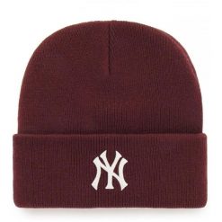 Czapka zimowa unisex '47 NEW YORK. Czerwone czapki damskie 47 Brand, na zimę, bez wzorów. Za 170.16 zł.