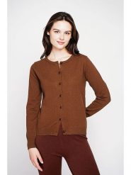 C& Jo Kardigan w kolorze jasnobrązowym rozmiar: 40. Brązowe kardigany damskie C& Jo, bez wzorów, ze splotem. Za 121.99 zł.