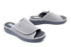 Befado Dr Orto 078D 005 popielaty, klapki damskie. Szare klapki damskie Befado Dr Orto, bez wzorów, bez obcasa, bez zapięcia. Za 134.90 zł.