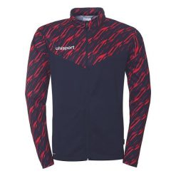 Kurtka z dresu Uhlsport Progressive 28 Poly. Czerwone kurtki damskie Uhlsport, bez wzorów, z dresówki, bez kaptura. Za 168.50 zł.