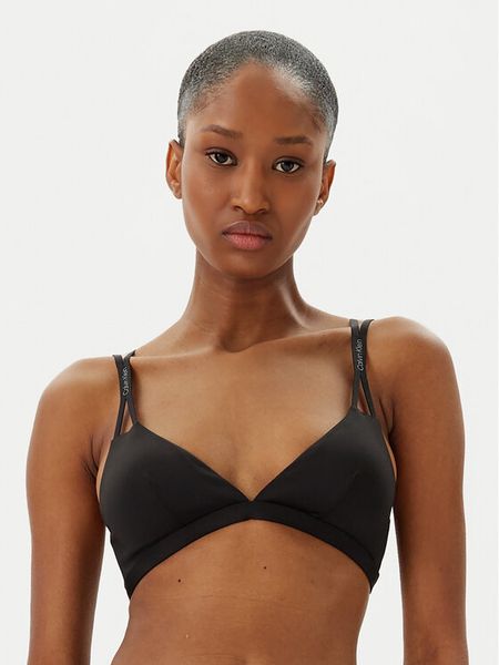Calvin Klein Swimwear Góra od bikini KW0KW02793 Czarny. Czarne bikini Calvin Klein Swimwear, bez wzorów, z syntetyku. Za 169.99 zł.