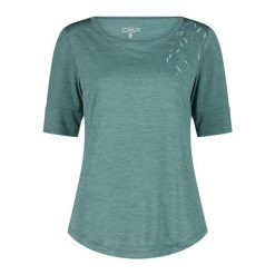 Koszulka damska turystyczna CMP 35N5486. Zielone koszulki sportowe damskie CMP, xs, bez wzorów, bez ramiączek. Za 172.50 zł.
